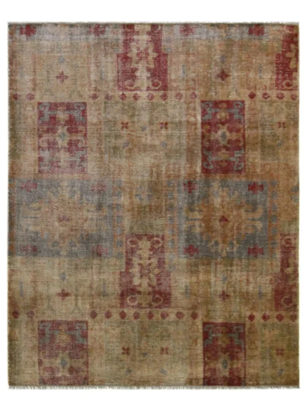 Vintage Revival Hand Knotted Gold 8x10