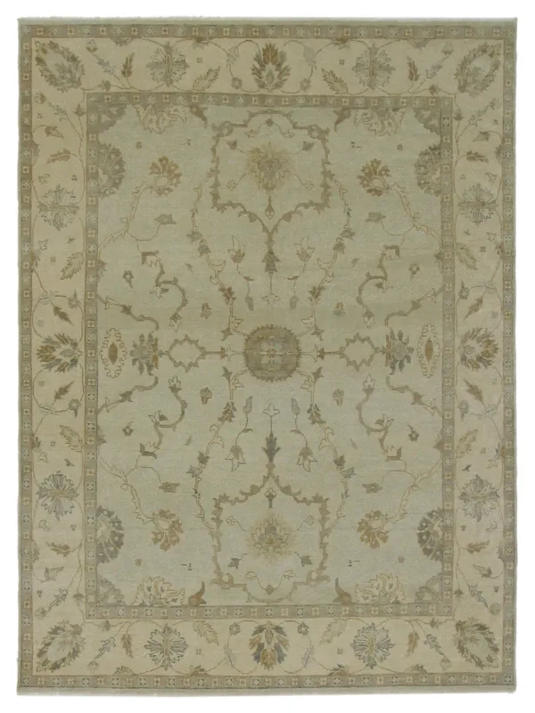 Angora Hand Knotted Lt.Green 8x10