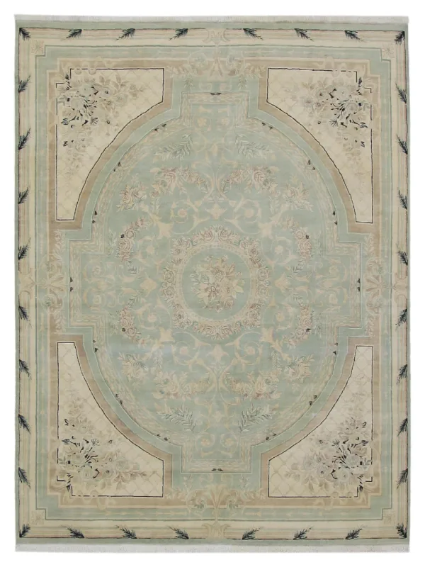 Classic Hand Knotted Green 9x12