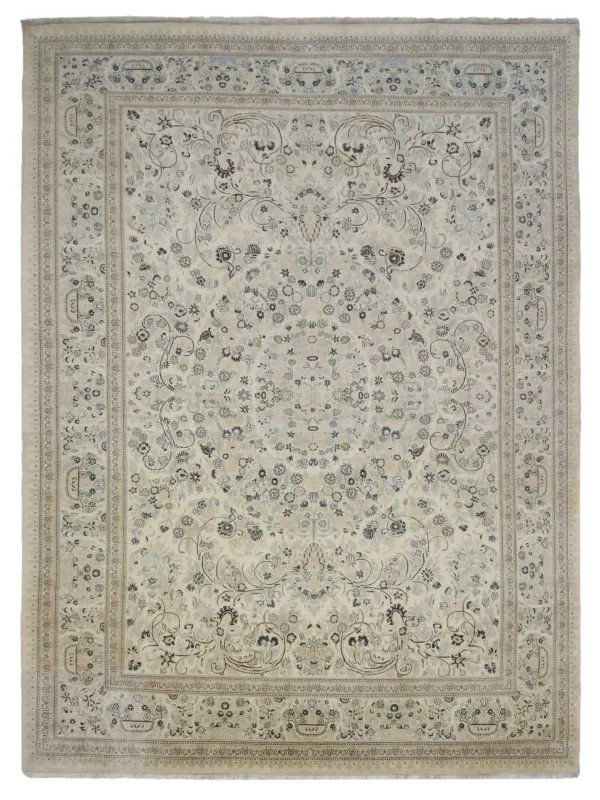 Classic Hand Knotted Ivory 12x18