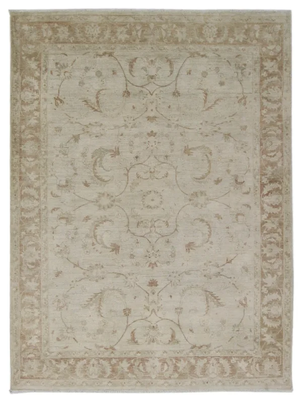 Ziegler Hand Knotted Ivory 8x11