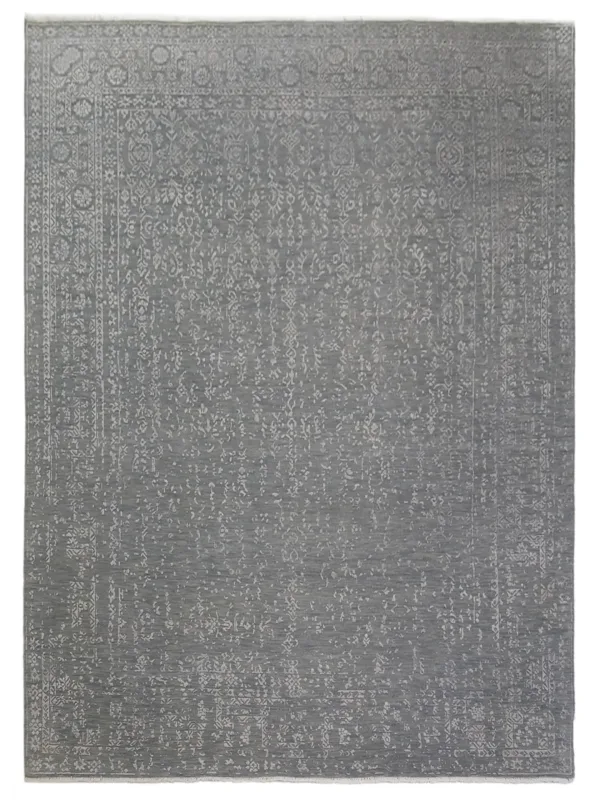 Erase Hand Knotted Grey 8x10