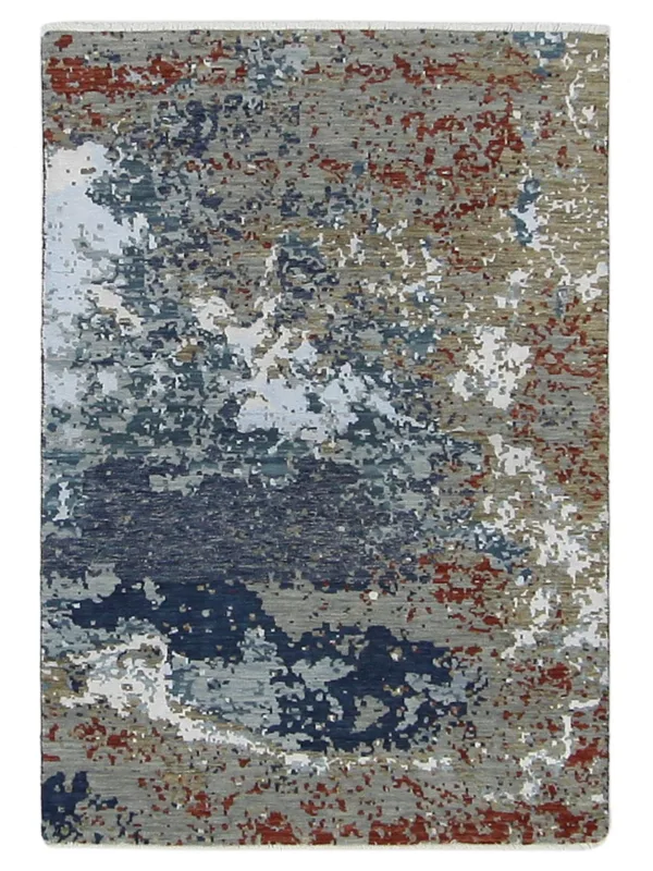 Galaxy Hand Knotted Grey 4x6