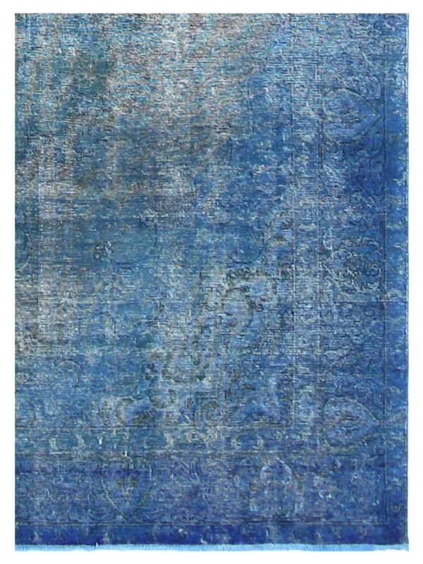 Overdyed Hand Knotted Teal 9x12 - Image 3