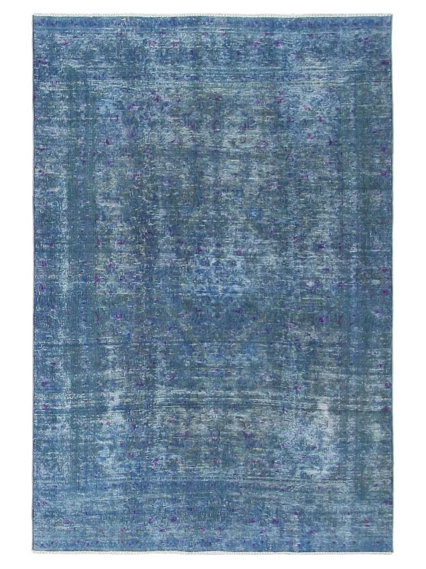 Overdyed Hand Knotted Teal 6x9