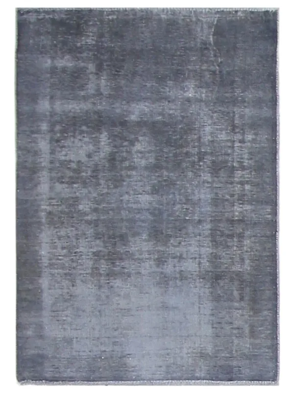 Overdyed Hand Knotted Grey 3x5