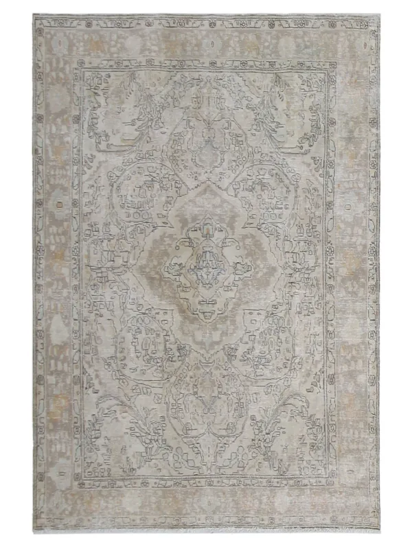Vintage Hand Knotted Beige 6x9