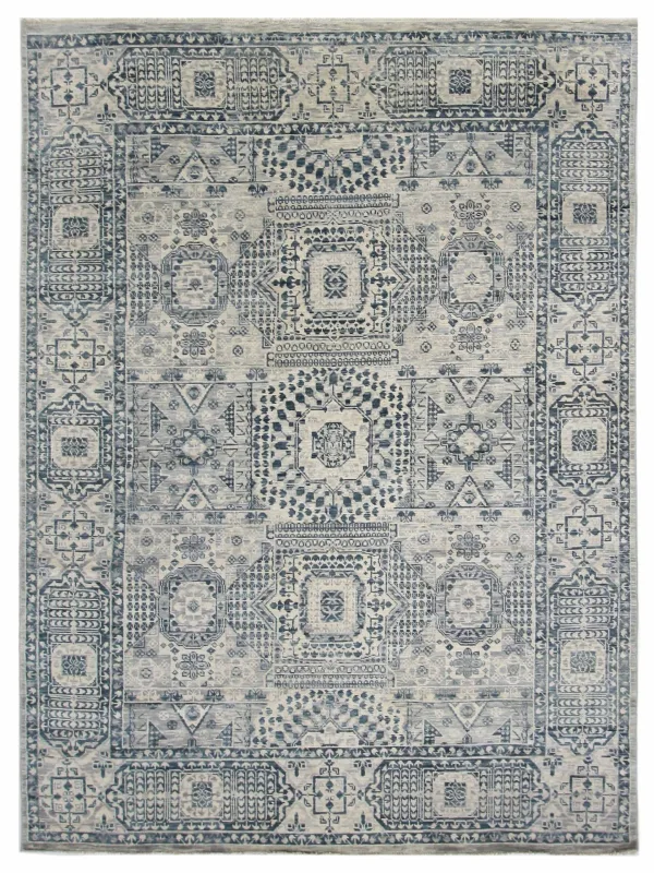 Anatolian Revival Hand Knotted Silver 9x12
