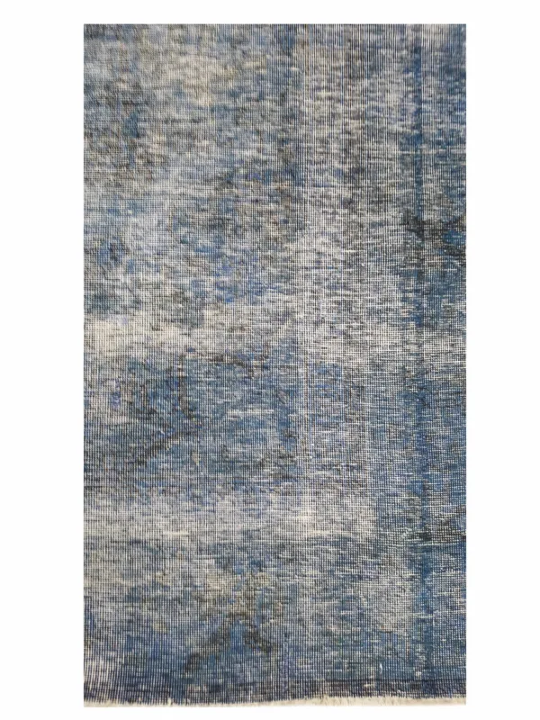 Overdyed Hand Knotted Blue 9x12 - Image 3