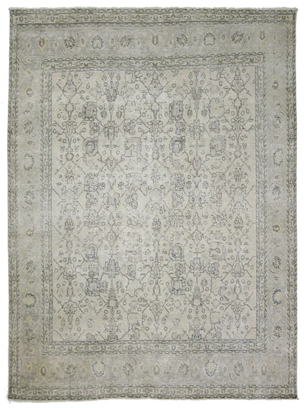 Vintage Hand Knotted Beige 10x13