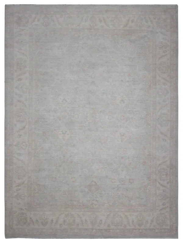 Ziegler Hand Knotted Teal 8x10
