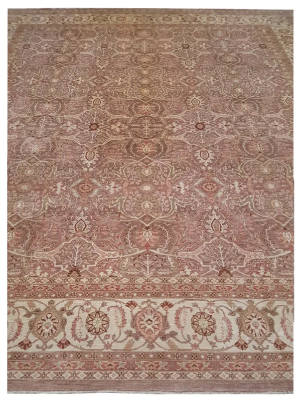 Ziegler Hand Knotted Aubergine 16x18