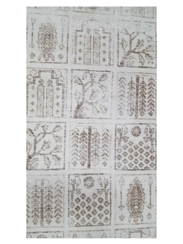 Vintage Hand Knotted Ivory 6x9 - Image 5