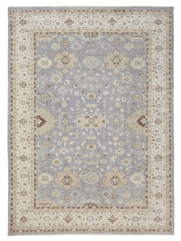 Ziegler Hand Knotted Lt.Grey 9x12