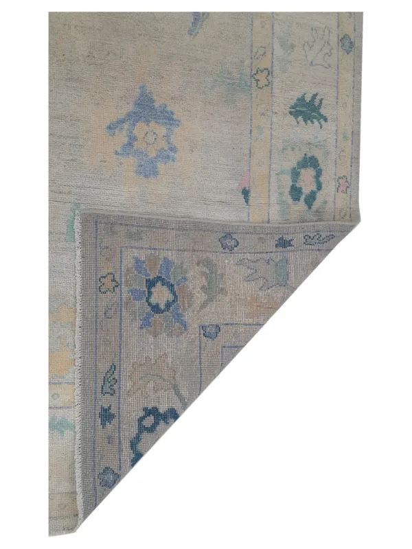 Ushak Wool Weft Hand Knotted Lime 8x10 - Image 7