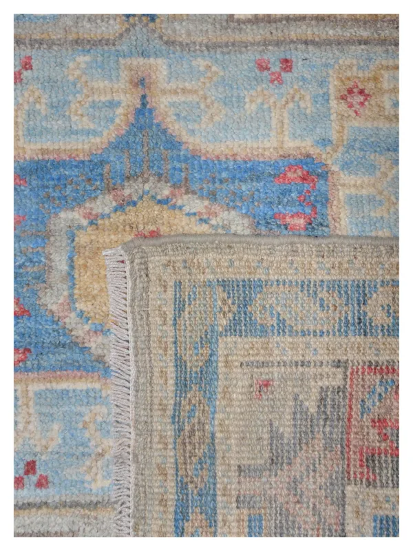Ushak Wool Weft Hand Knotted Grey 4x6 - Image 5