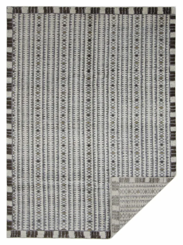 Moroccan I Hand Knotted Beige 9x12 - Image 6