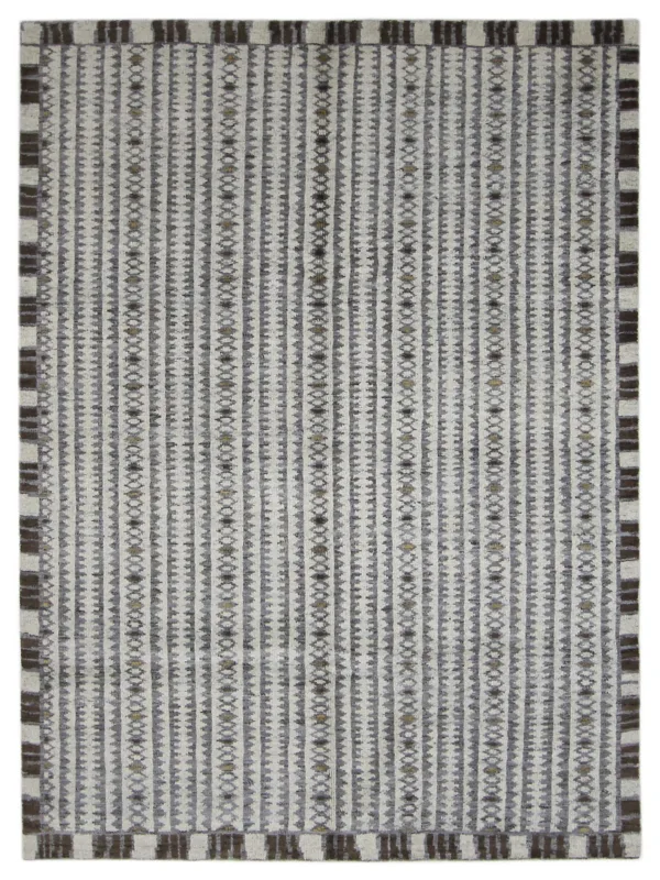 Moroccan I Hand Knotted Beige 9x12