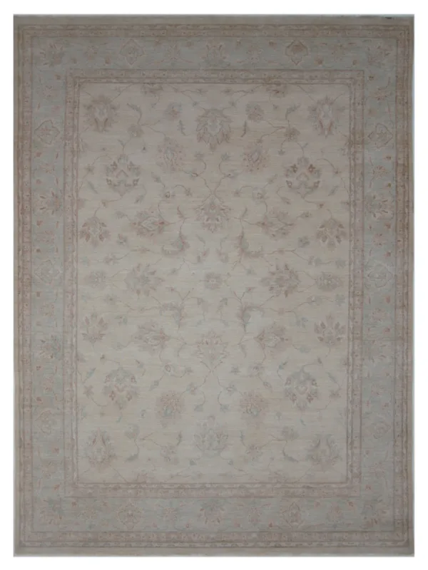 Ziegler Hand Knotted Beige 9x12