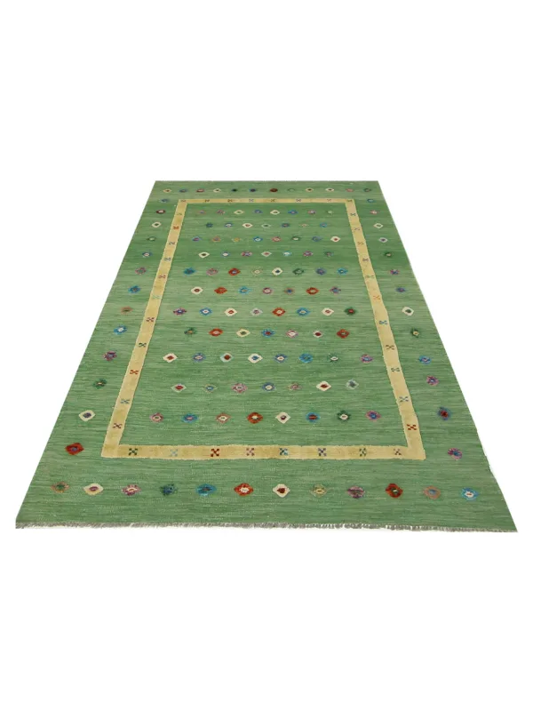 Seville Flatweave Green 6x8 - Image 2