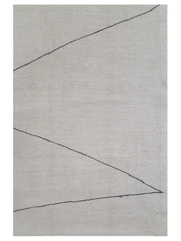 Malaga Flatweave Ivory 6x8 - Image 3