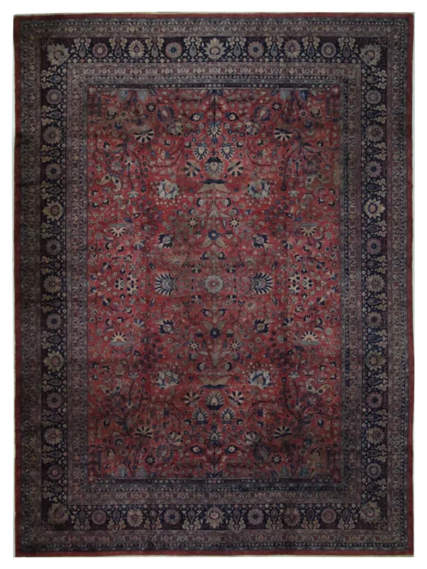 Kashan Indo Antique Rust 10x14