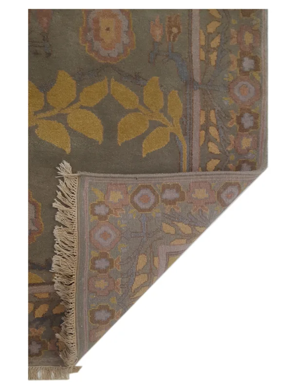 Tibetan Hand Knotted Olive 6x9 - Image 5