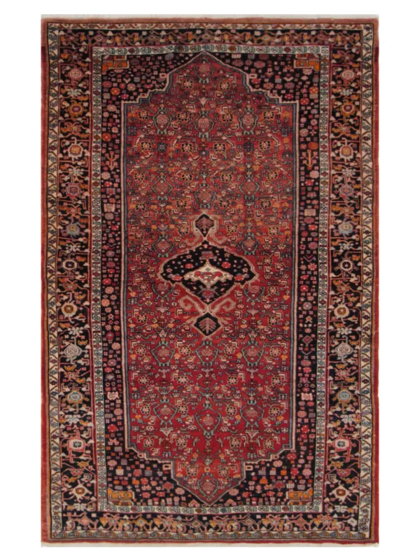 Bijar Hand Knotted Red 5x8