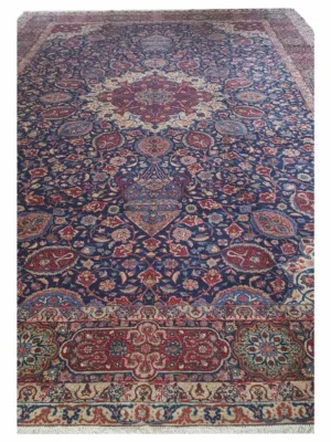 Tabriz Hand Knotted Navy 11x16