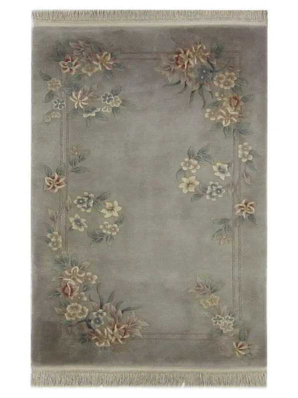 Tibetan Hand Knotted Grey 4x6